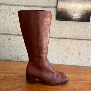 🇦🇷 La Curtiembre Leather Tall Boots with wood heel